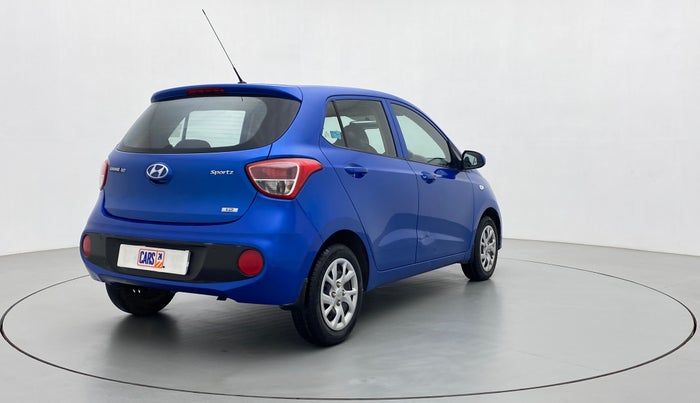 2017 Hyundai Grand i10 SPORTZ 1.2 KAPPA VTVT, Petrol, Manual, 21,520 km, Right Back Diagonal