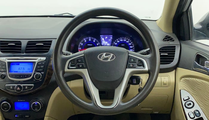 2014 Hyundai Verna FLUIDIC 1.6 VTVT SX AT, Petrol, Automatic, 27,180 km, Steering Wheel Close Up