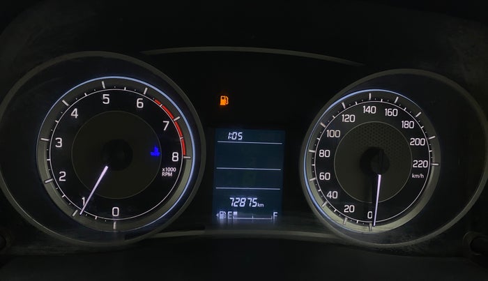 2019 Maruti Dzire VXI, Petrol, Manual, 72,871 km, Odometer Image