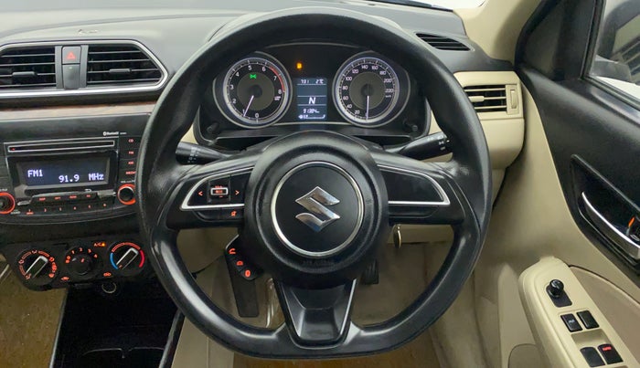 2017 Maruti Dzire VXI AMT, Petrol, Automatic, 91,529 km, Steering Wheel Close Up
