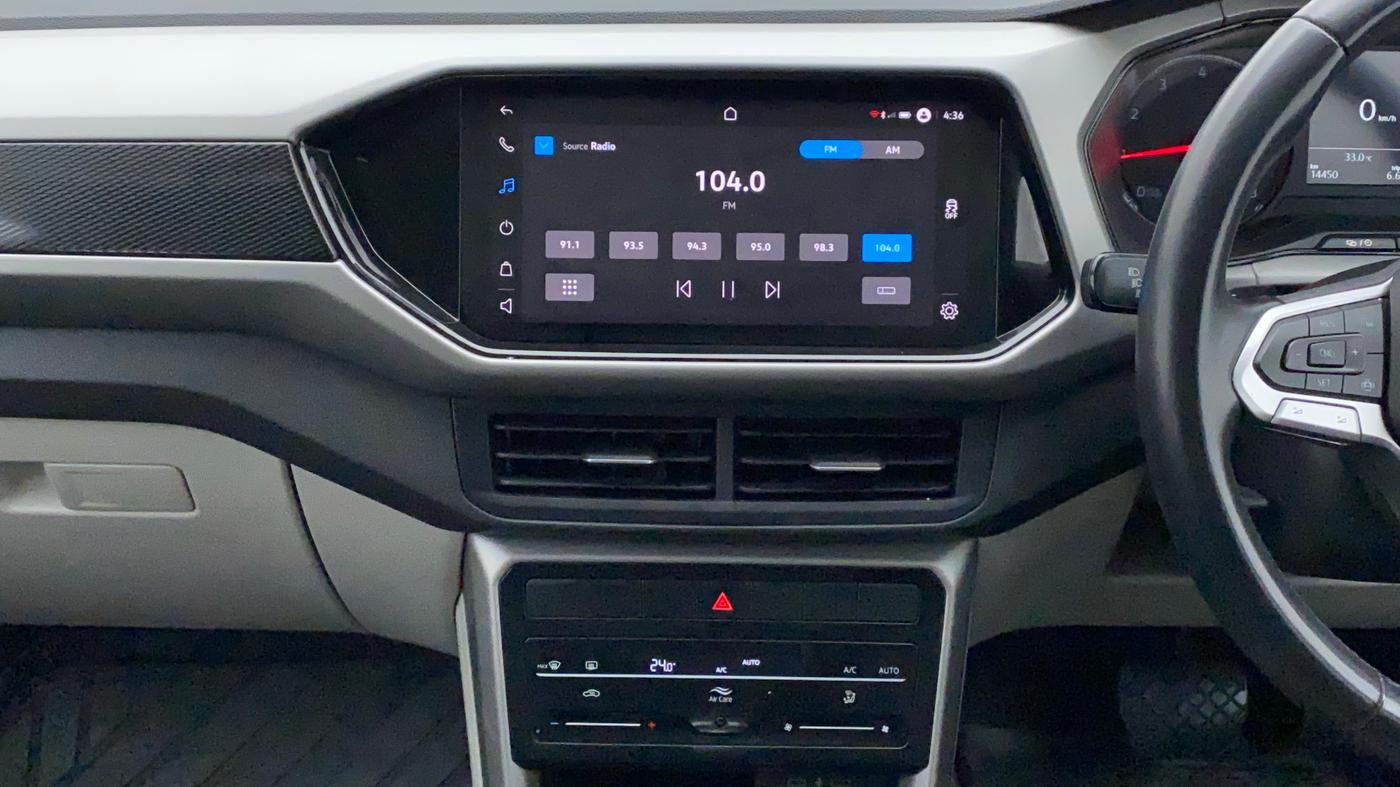 2022 Volkswagen TAIGUN HIGHLINE 1.0 TSI AT, Petrol, Automatic, 14,742 km, Air Conditioner