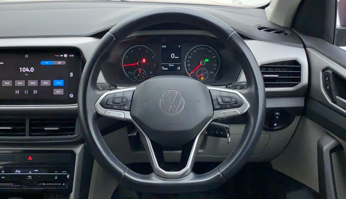 2022 Volkswagen TAIGUN HIGHLINE 1.0 TSI AT, Petrol, Automatic, 14,742 km, Steering Wheel Close Up