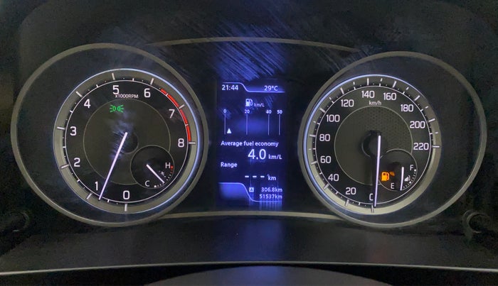 2020 Maruti Dzire ZXI PLUS, Petrol, Manual, 51,537 km, Odometer Image