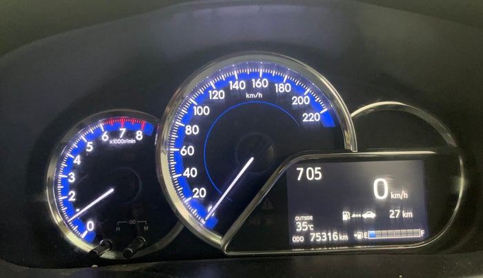 2020 Toyota YARIS G MT, Petrol, Manual, 75,297 km, Odometer Image