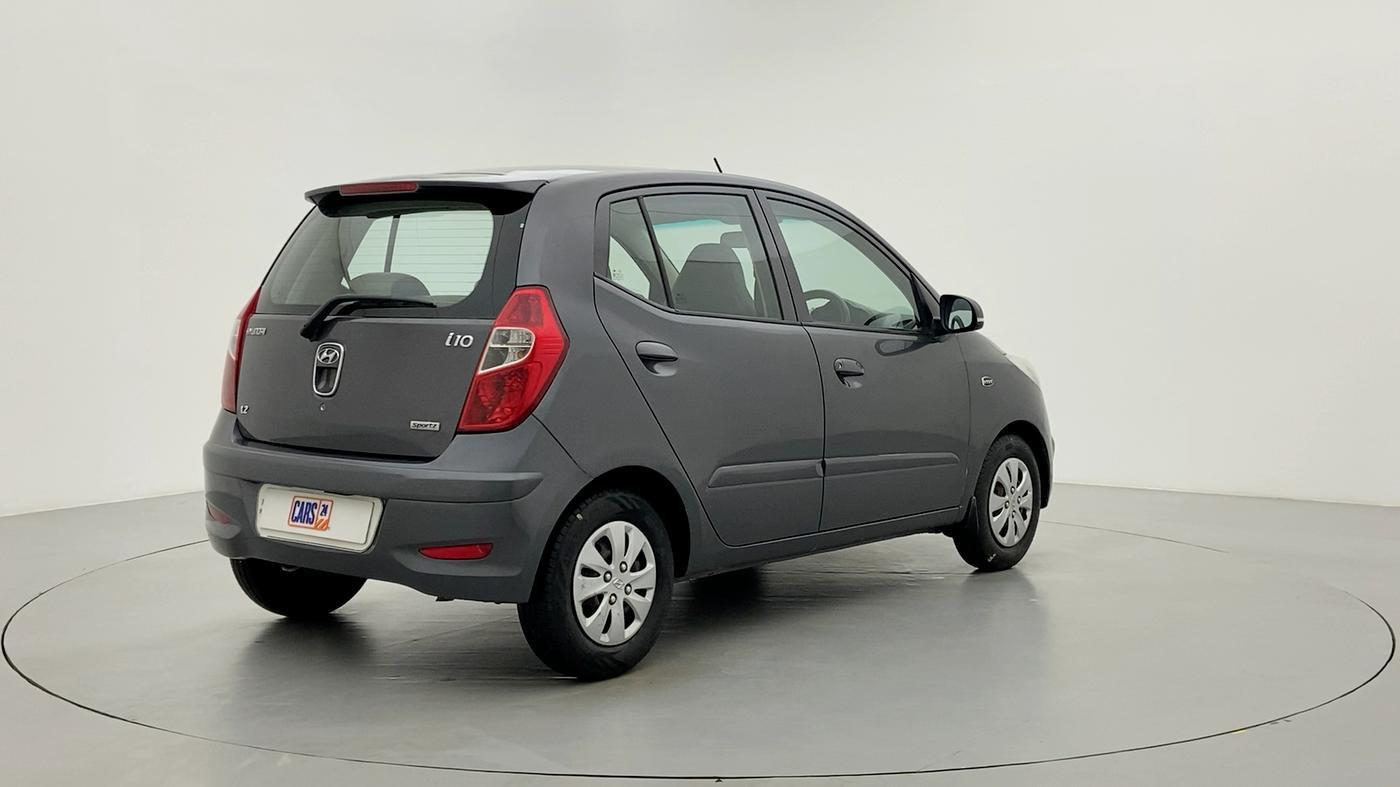 2011 Hyundai i10 SPORTZ 1.2 KAPPA2, Petrol, Manual, 33,632 km, Right Back Diagonal