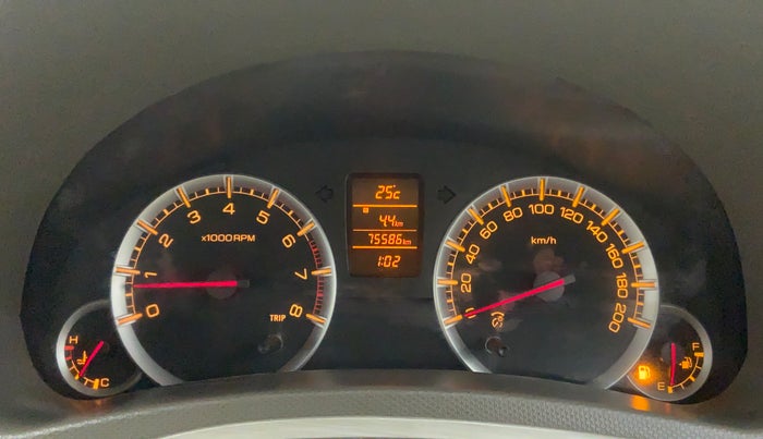 2015 Maruti Ertiga ZXI, Petrol, Manual, 76,092 km, Odometer Image
