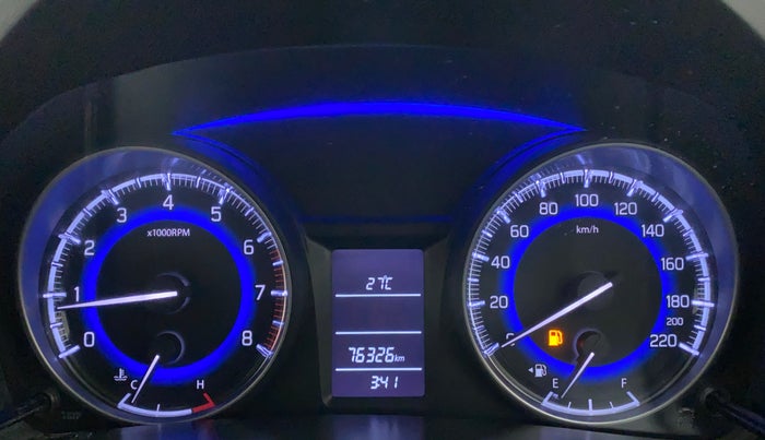 2017 Maruti Baleno DELTA PETROL 1.2, Petrol, Manual, 76,325 km, Odometer Image