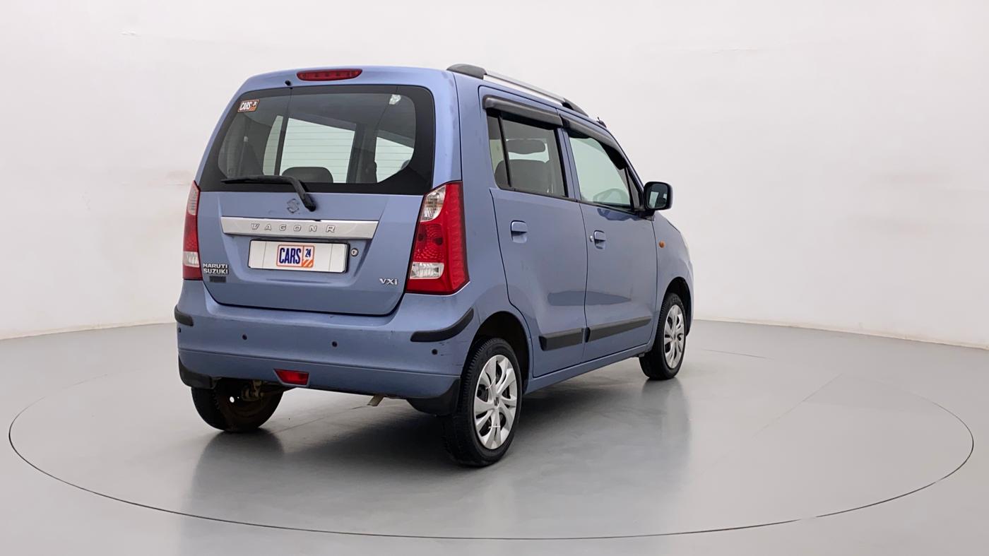 2011 Maruti Wagon R 1.0 VXI, Petrol, Manual, 53,178 km, Right Back Diagonal