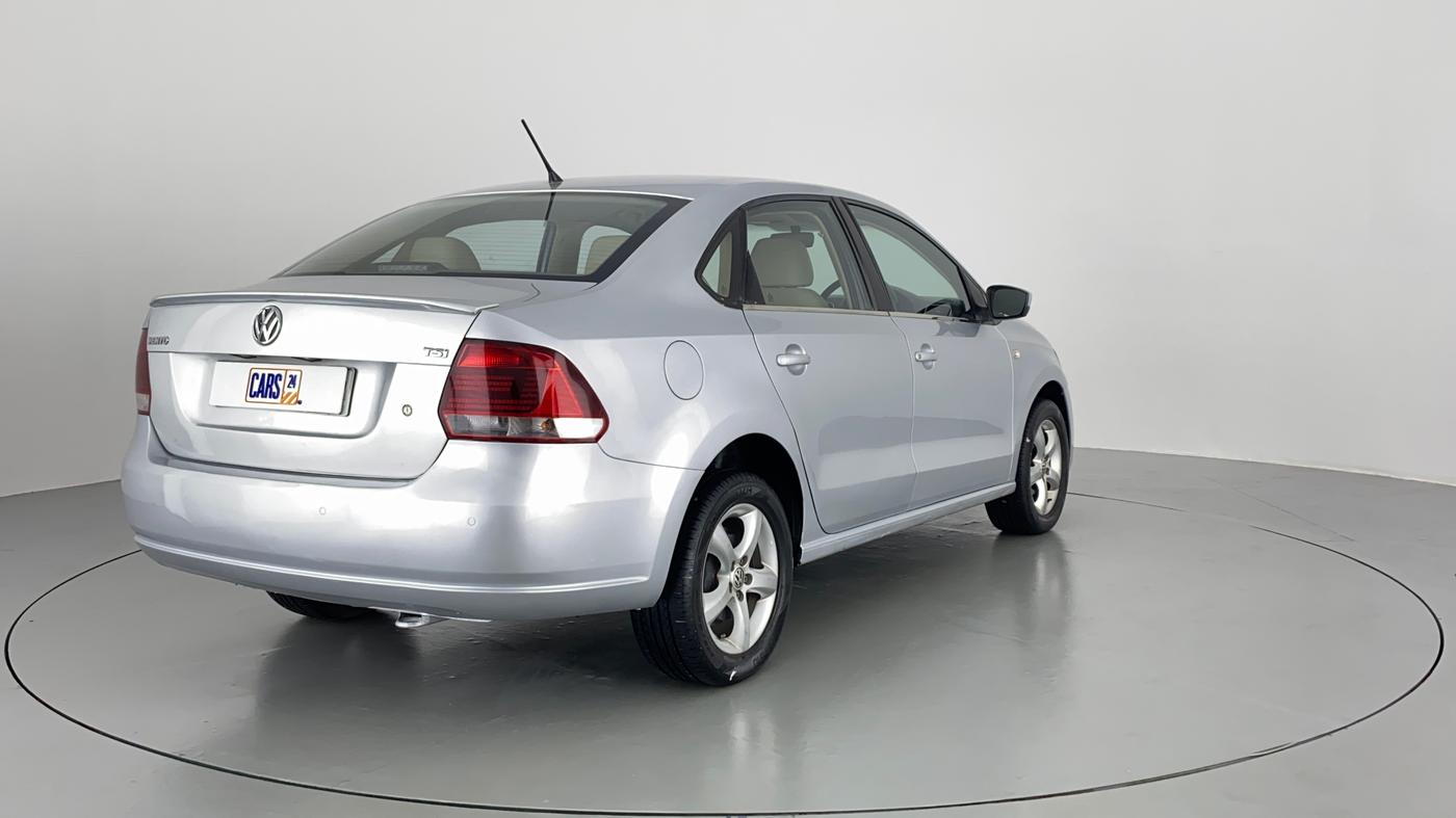 2014 Volkswagen Vento HIGHLINE 1.2 TSI AT, Petrol, Automatic, 76,696 km, Right Back Diagonal