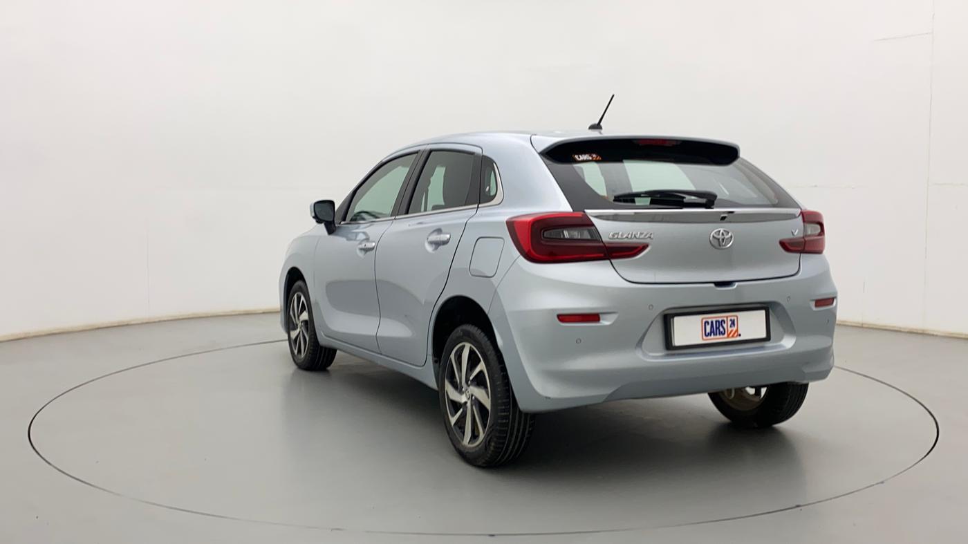 2022 Toyota Glanza V AMT, Petrol, Automatic, 12,089 km, Left Back Diagonal