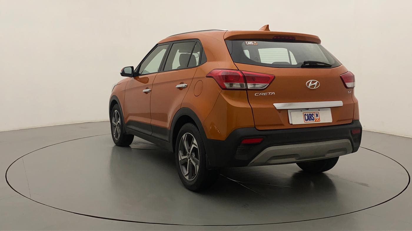 2018 Hyundai Creta SX AT 1.6 PETROL, Petrol, Automatic, 50,708 km, Left Back Diagonal
