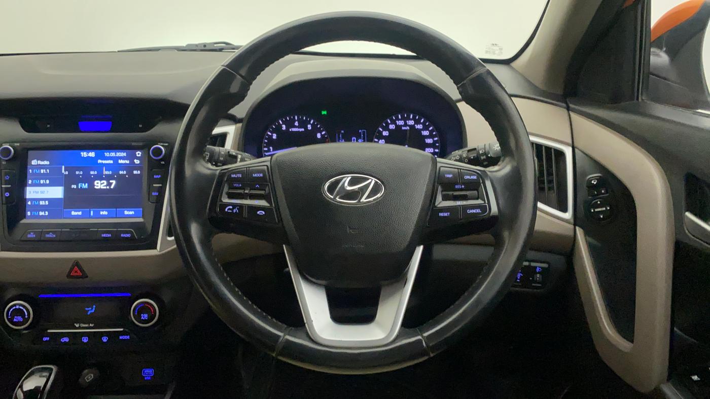2018 Hyundai Creta SX AT 1.6 PETROL, Petrol, Automatic, 50,708 km, Steering Wheel Close Up