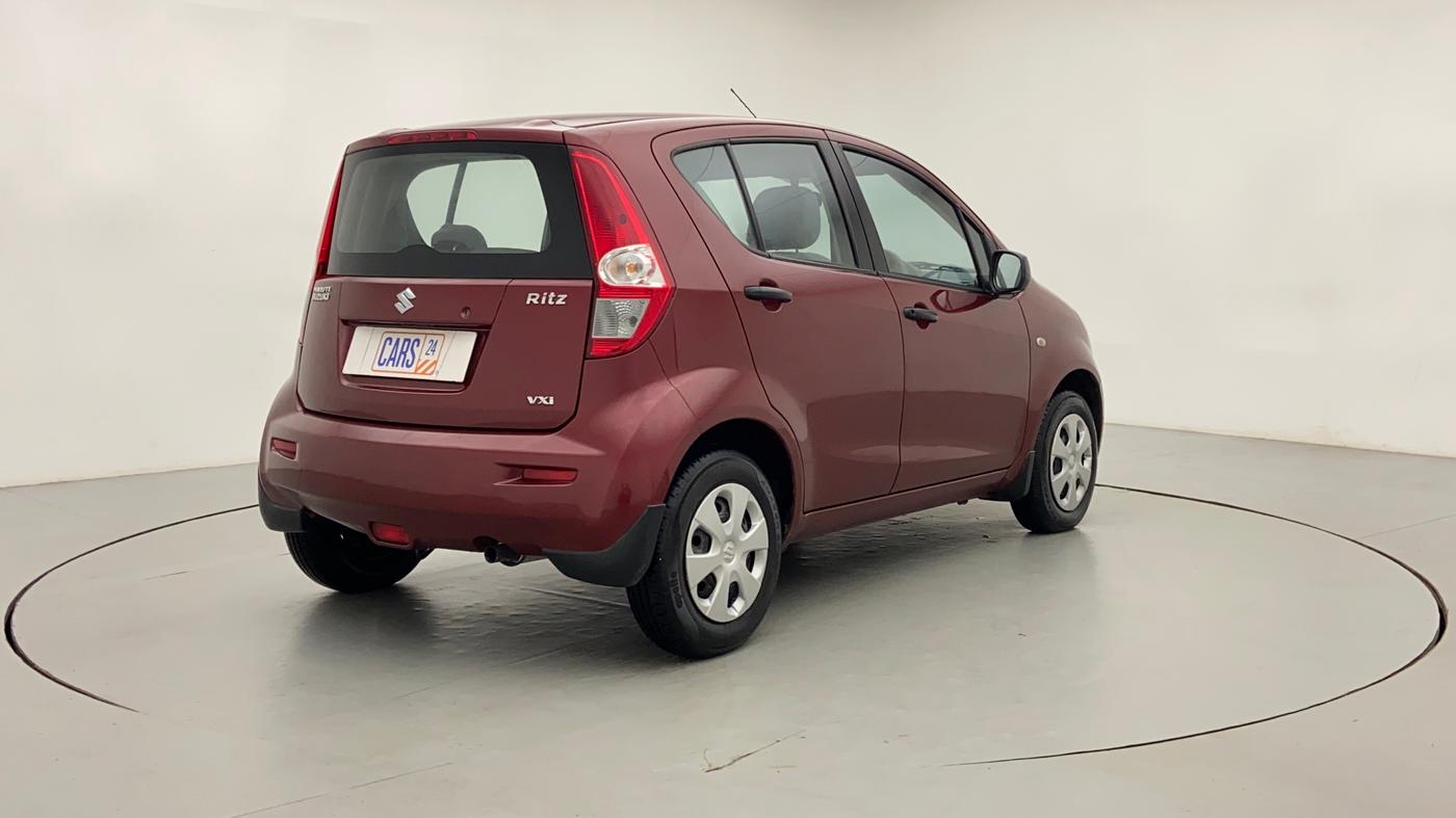 2011 Maruti Ritz VXI BS IV, Petrol, Manual, 61,375 km, Right Back Diagonal (45- Degree) View