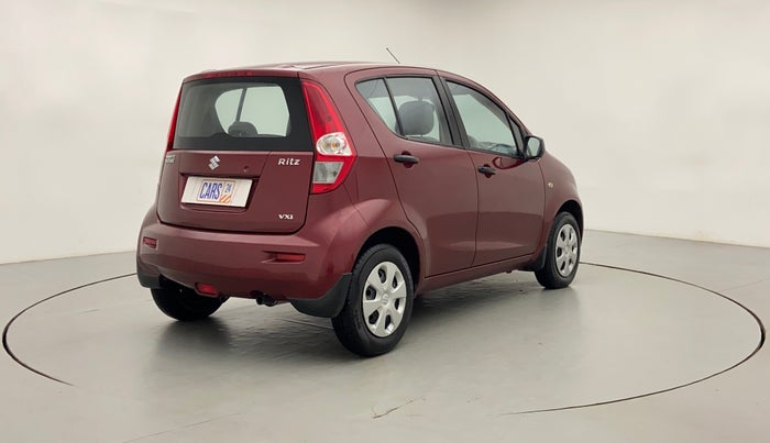 2011 Maruti Ritz VXI BS IV, Petrol, Manual, 61,375 km, Right Back Diagonal (45- Degree) View