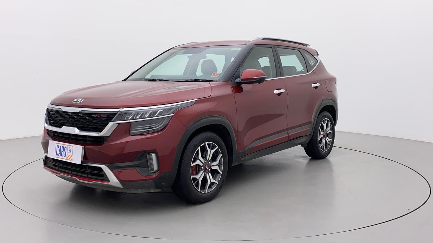 2019 KIA SELTOS GTX PLUS AT 1.5 DIESEL, Diesel, Automatic, 69,926 km, Left Front Diagonal