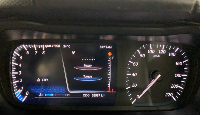 2020 Tata ALTROZ XZ PETROL, Petrol, Manual, 36,967 km, Odometer Image