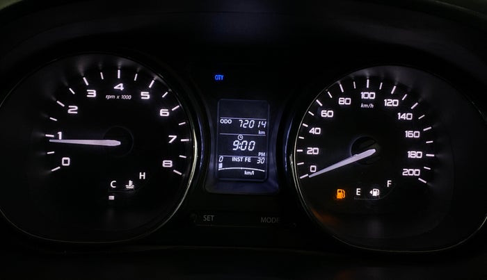 2018 Tata TIGOR XZ PETROL, Petrol, Manual, 72,006 km, Odometer Image