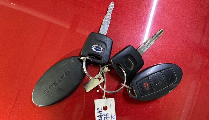 2018 Datsun Go Plus T, Petrol, Manual, 80,776 km, Key Close Up