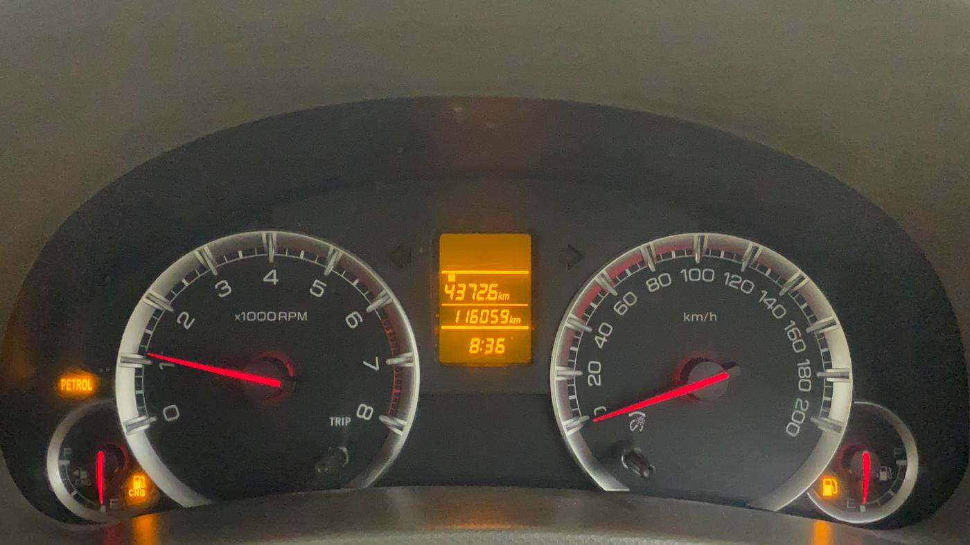 2013 Maruti Ertiga VXI CNG, CNG, Manual, 1,16,596 km, Odometer Image
