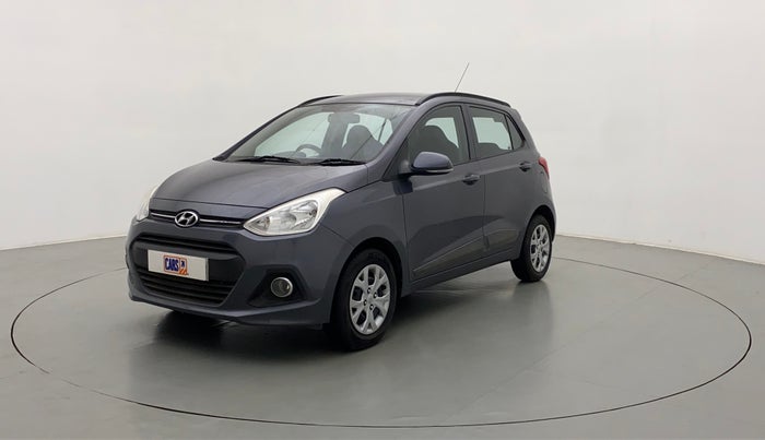 2015 Hyundai Grand i10 SPORTZ 1.2 KAPPA VTVT, Petrol, Manual, 8,759 km, Left Front Diagonal