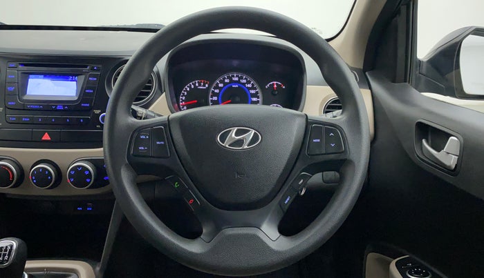 2015 Hyundai Grand i10 SPORTZ 1.2 KAPPA VTVT, Petrol, Manual, 8,759 km, Steering Wheel Close Up