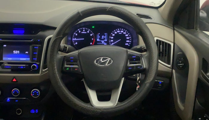 2017 Hyundai Creta E PLUS 1.6 PETROL, Petrol, Manual, 93,555 km, Steering Wheel Close Up
