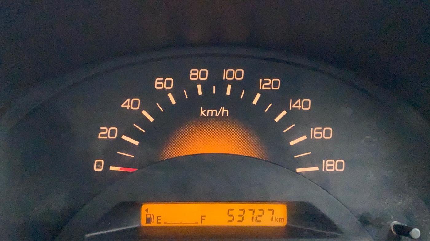 2013 Maruti Wagon R 1.0 LXI, Petrol, Manual, 53,777 km, Odometer Image