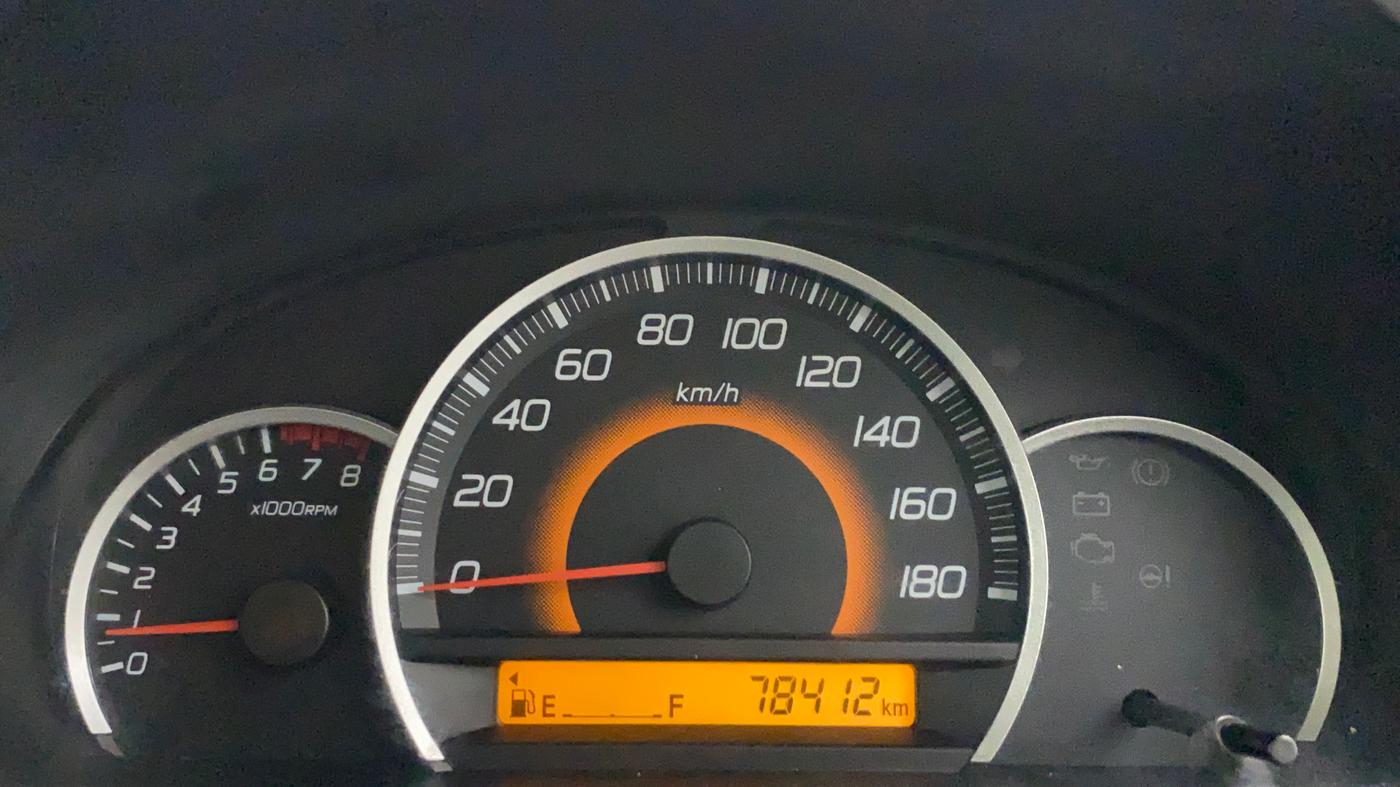 2013 Maruti Wagon R 1.0 VXI, Petrol, Manual, 78,410 km, Odometer Image