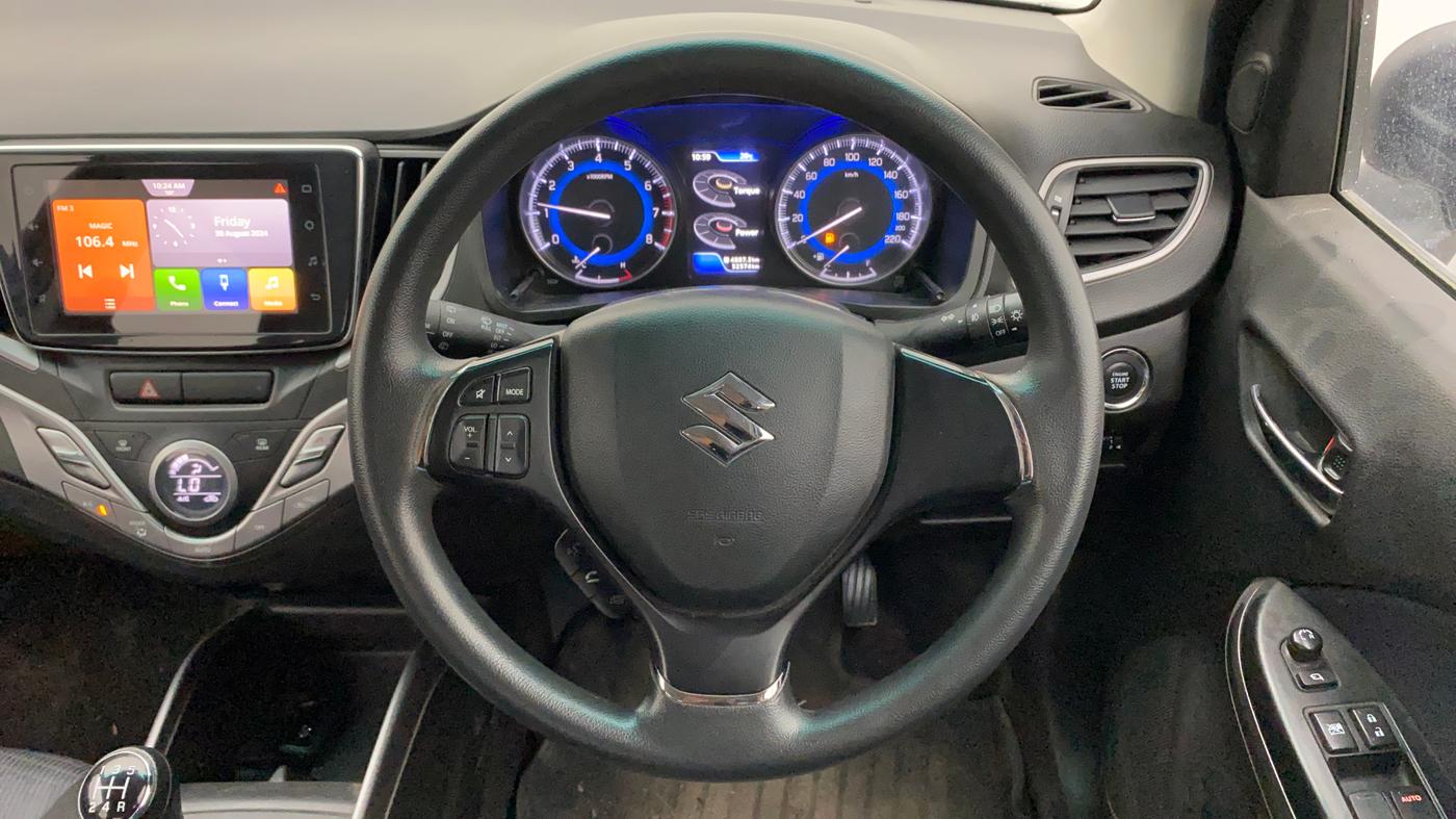 2021 Maruti Baleno ZETA PETROL 1.2, Petrol, Manual, 52,544 km, Steering Wheel Close Up
