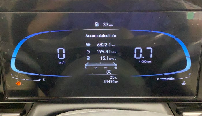 2024 Hyundai Verna SX 1.5 l MPI, Petrol, Manual, 34,494 km, Odometer Image