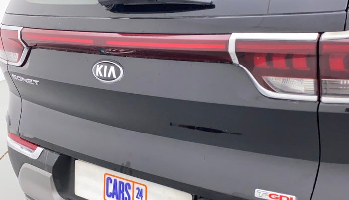 2021 KIA SONET HTX PLUS 1.0 IMT, Petrol, Manual, 15,355 km, Dicky (Boot door) - Slightly dented