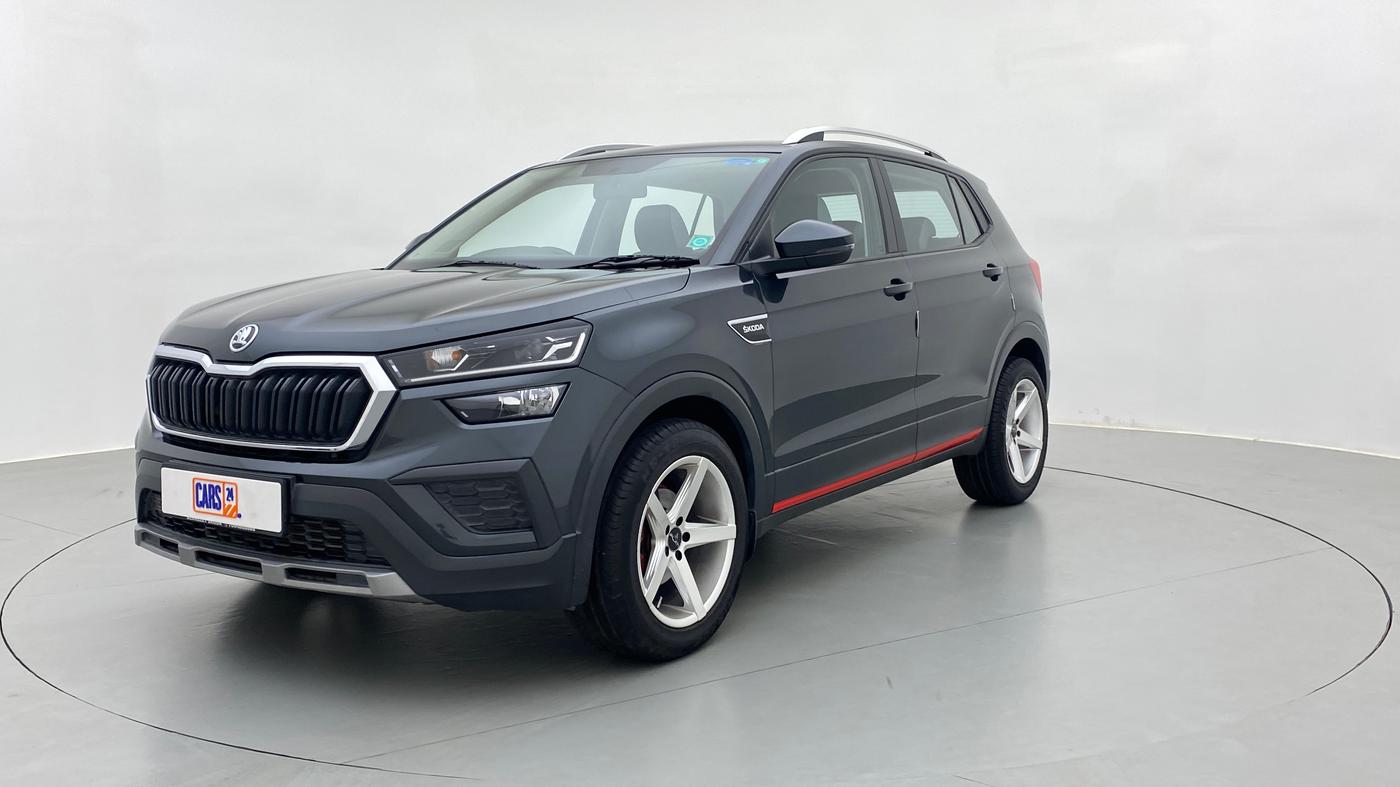 2021 Skoda KUSHAQ AMBITION 1.0 TSI MT, Petrol, Manual, 9,653 km, Left Front Diagonal