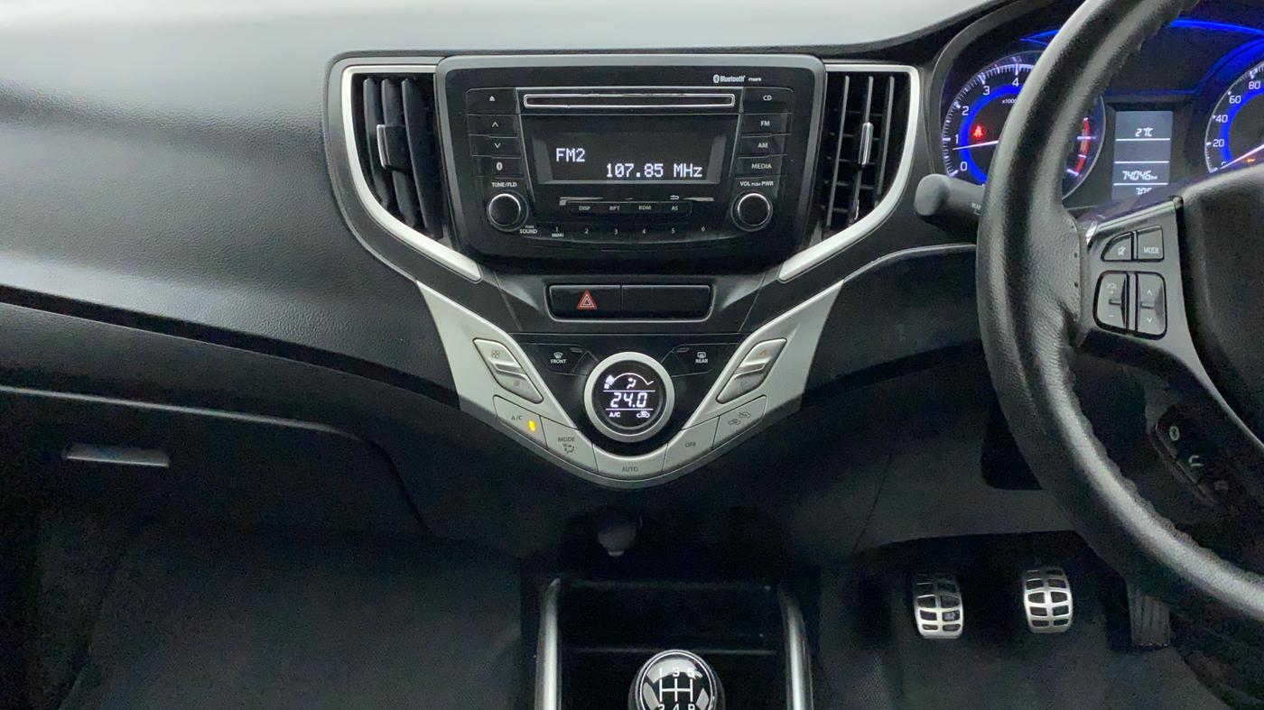 2017 Maruti Baleno DELTA PETROL 1.2, Petrol, Manual, 74,100 km, Air Conditioner