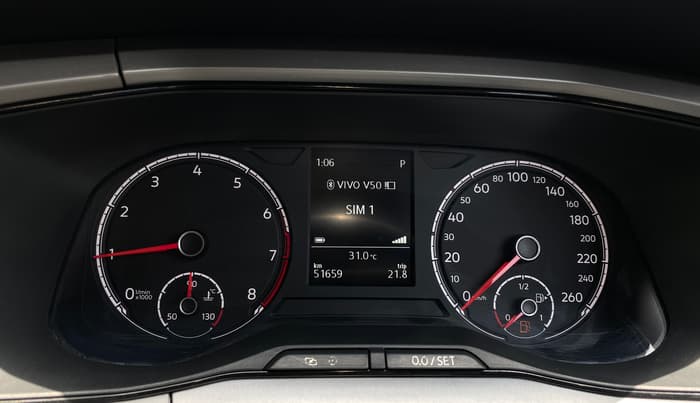 2022 Volkswagen TAIGUN HIGHLINE 1.0 TSI AT, Petrol, Automatic, 51,651 km, Odometer Image