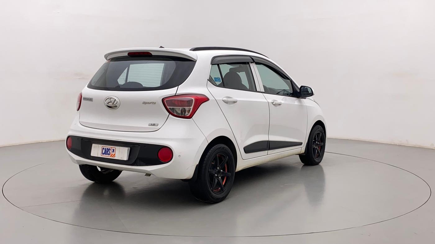 2019 Hyundai Grand i10 SPORTZ 1.2 KAPPA VTVT, Petrol, Manual, 86,588 km, Right Back Diagonal