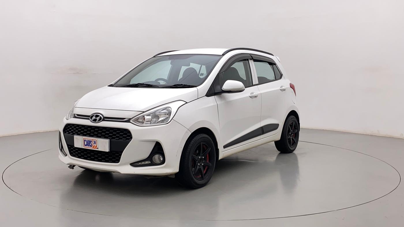 2019 Hyundai Grand i10 SPORTZ 1.2 KAPPA VTVT, Petrol, Manual, 86,588 km, Left Front Diagonal