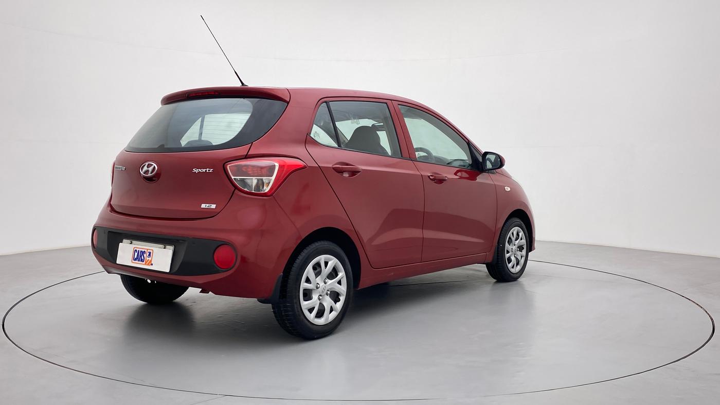 2018 Hyundai Grand i10 SPORTZ 1.2 KAPPA VTVT, Petrol, Manual, 19,867 km, Right Back Diagonal