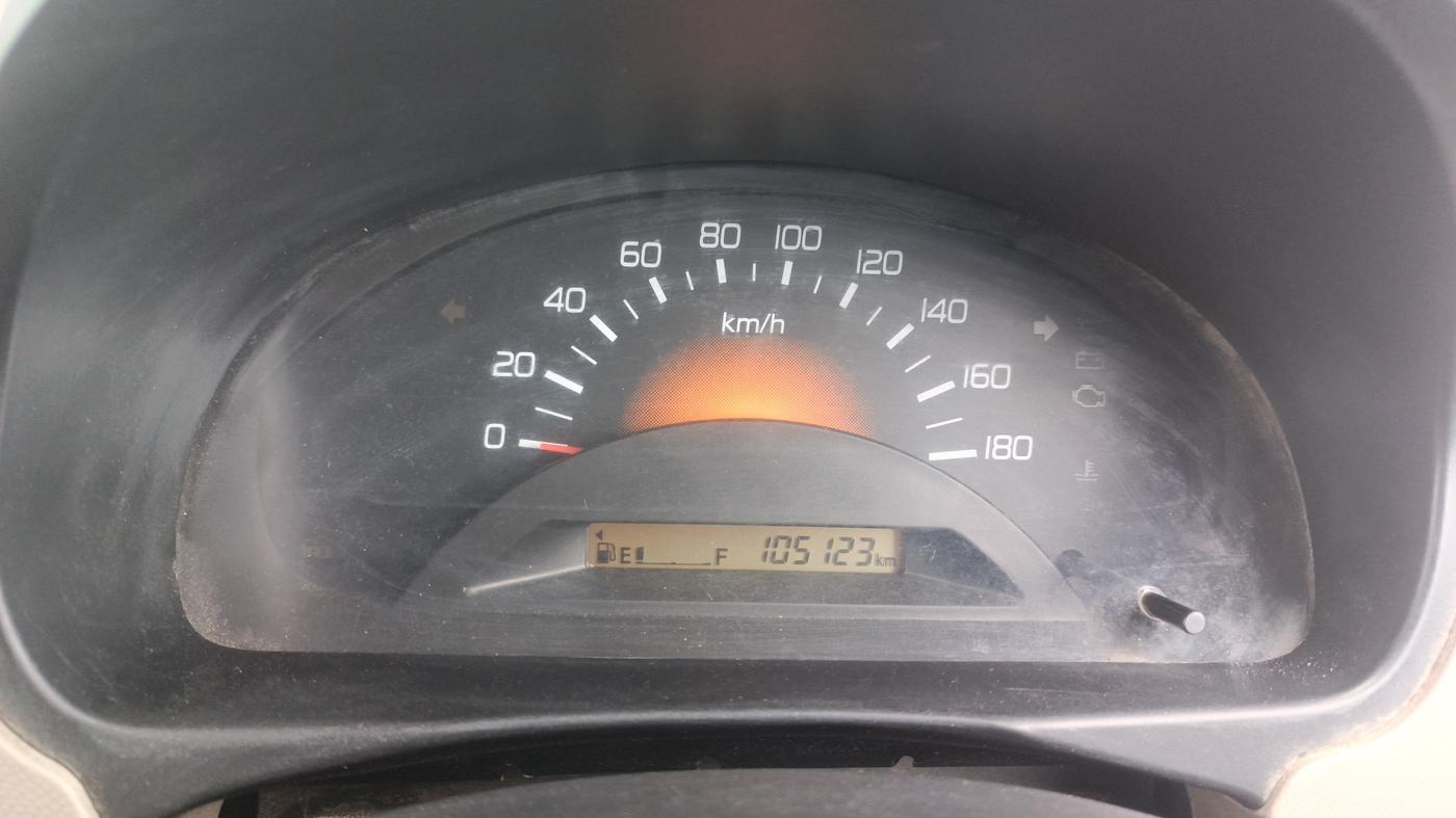 2015 Maruti Wagon R 1.0 LXI, Petrol, Manual, 1,05,123 km, Odometer Image