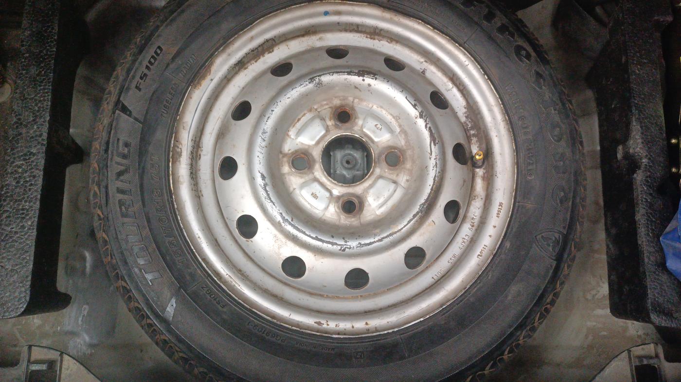 2015 Maruti Wagon R 1.0 LXI, Petrol, Manual, 1,05,123 km, Spare Tyre
