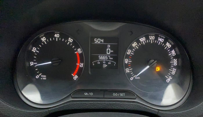 2018 Skoda Rapid AMBITION 1.6 MPI MT, Petrol, Manual, 56,657 km, Odometer Image