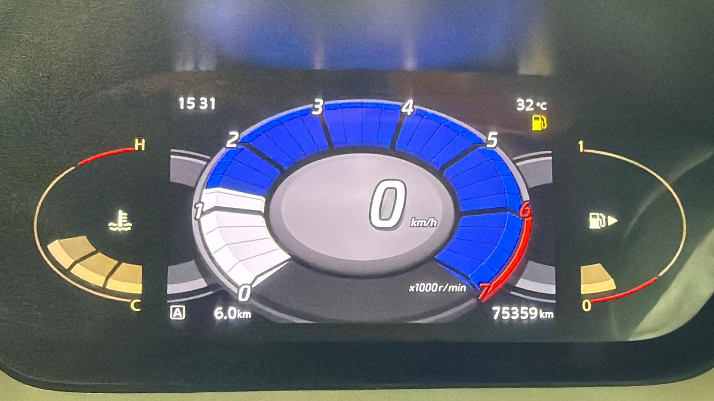 2022 Nissan MAGNITE XV MT, Petrol, Manual, 75,355 km, Odometer Image