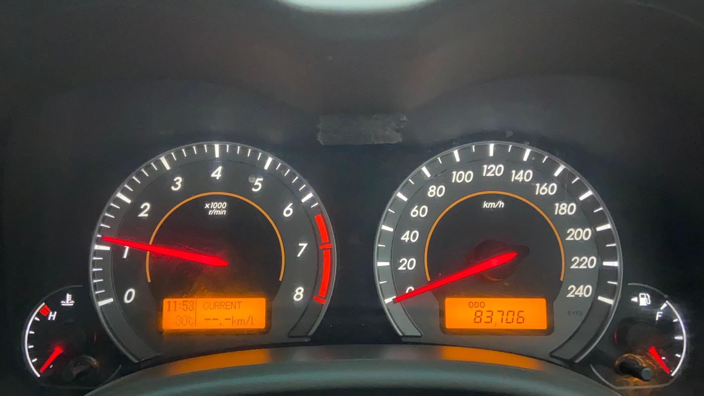 2010 Toyota Corolla Altis G PETROL, Petrol, Manual, 83,706 km, Odometer Image