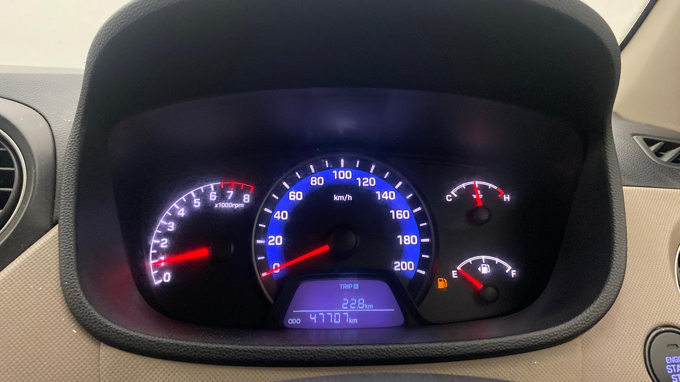 2014 Hyundai Xcent SX 1.2 (O), Petrol, Manual, 47,685 km, Odometer Image