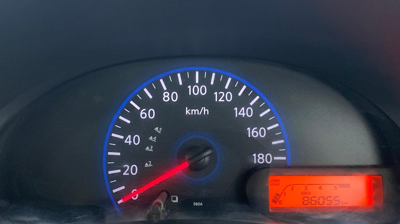 2015 Datsun Go T, Petrol, Manual, 86,055 km, Odometer Image