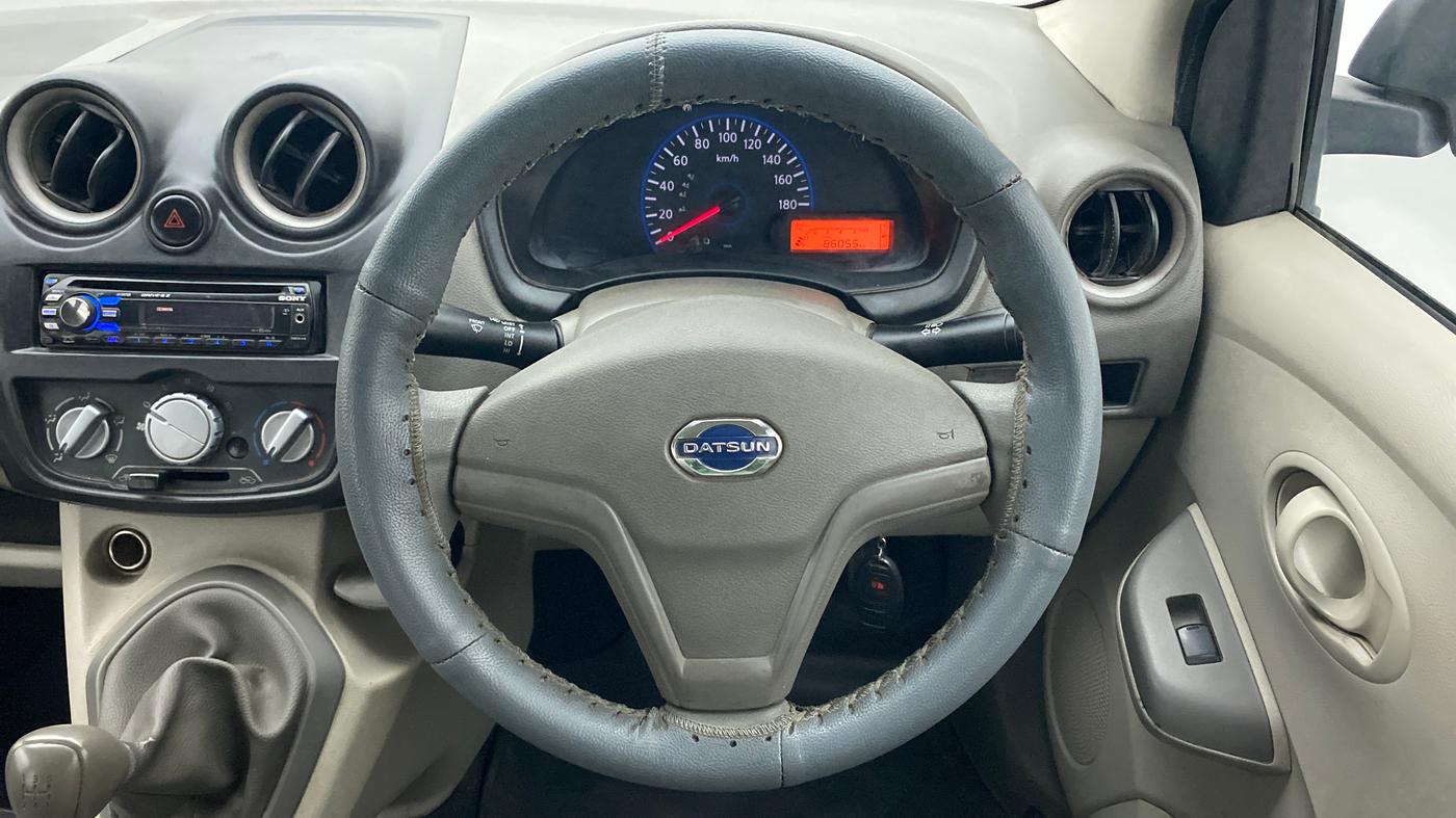 2015 Datsun Go T, Petrol, Manual, 86,055 km, Steering Wheel Close Up