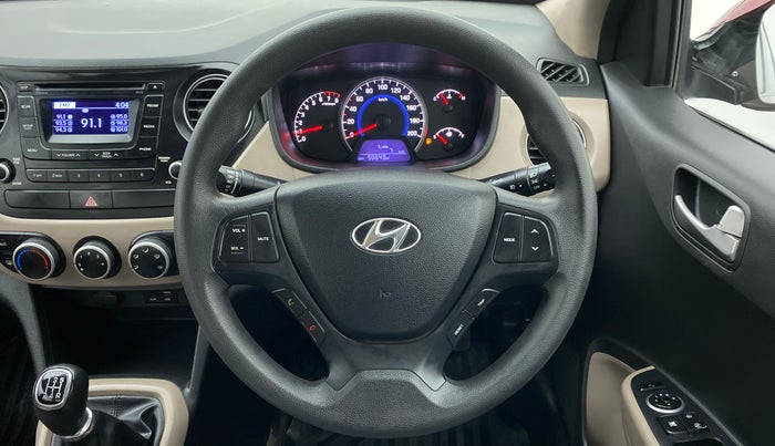 2016 Hyundai Grand i10 SPORTZ 1.2 KAPPA VTVT, Petrol, Manual, 50,975 km, Steering Wheel Close Up