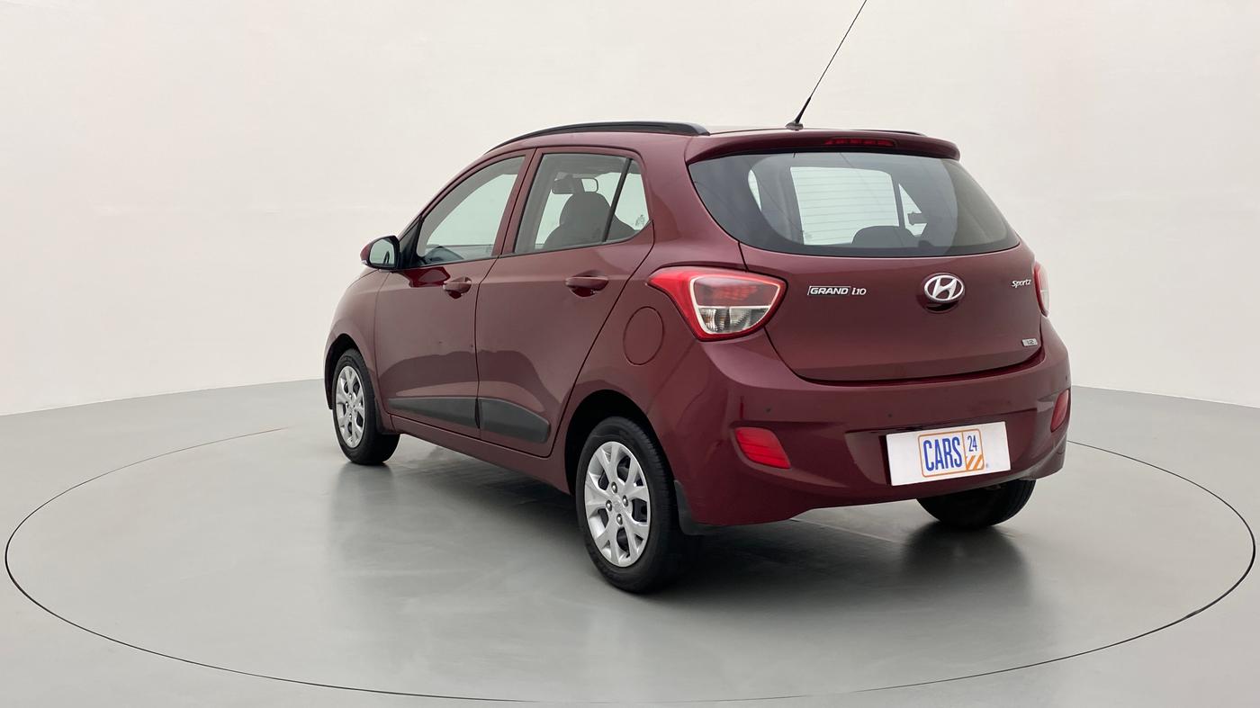 2016 Hyundai Grand i10 SPORTZ 1.2 KAPPA VTVT, Petrol, Manual, 50,975 km, Left Back Diagonal