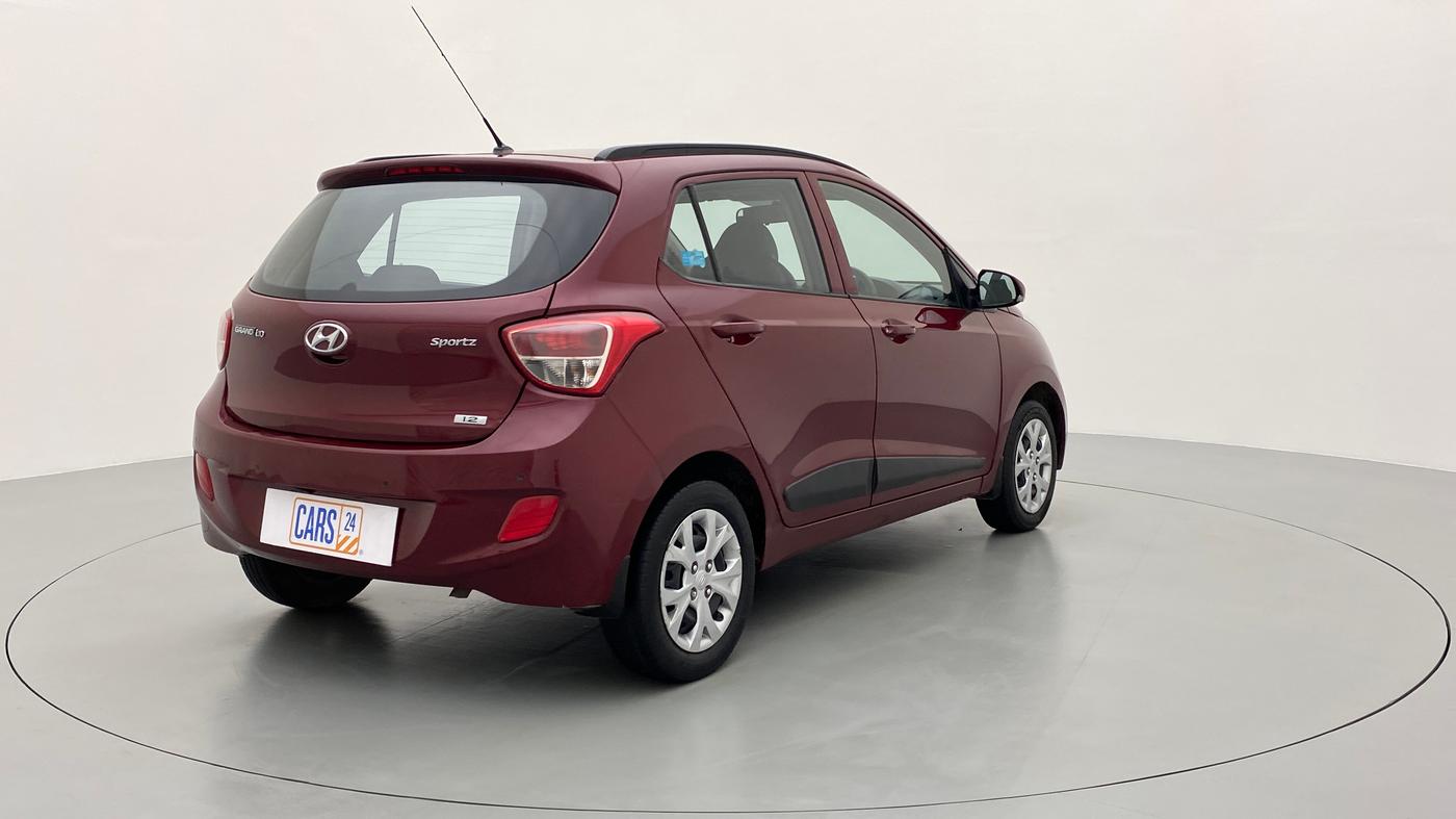 2016 Hyundai Grand i10 SPORTZ 1.2 KAPPA VTVT, Petrol, Manual, 50,975 km, Right Back Diagonal