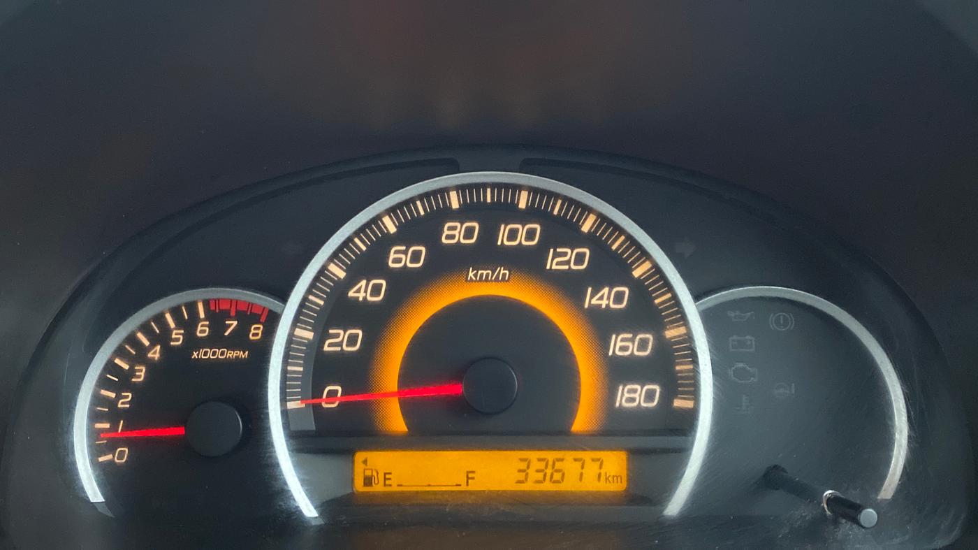 2014 Maruti Wagon R 1.0 VXI, Petrol, Manual, 33,965 km, Odometer Image