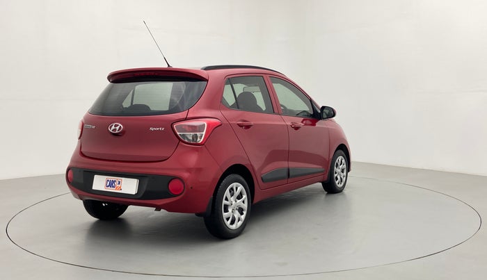 2018 Hyundai Grand i10 SPORTZ 1.2 KAPPA VTVT, Petrol, Manual, 16,375 km, Right Back Diagonal